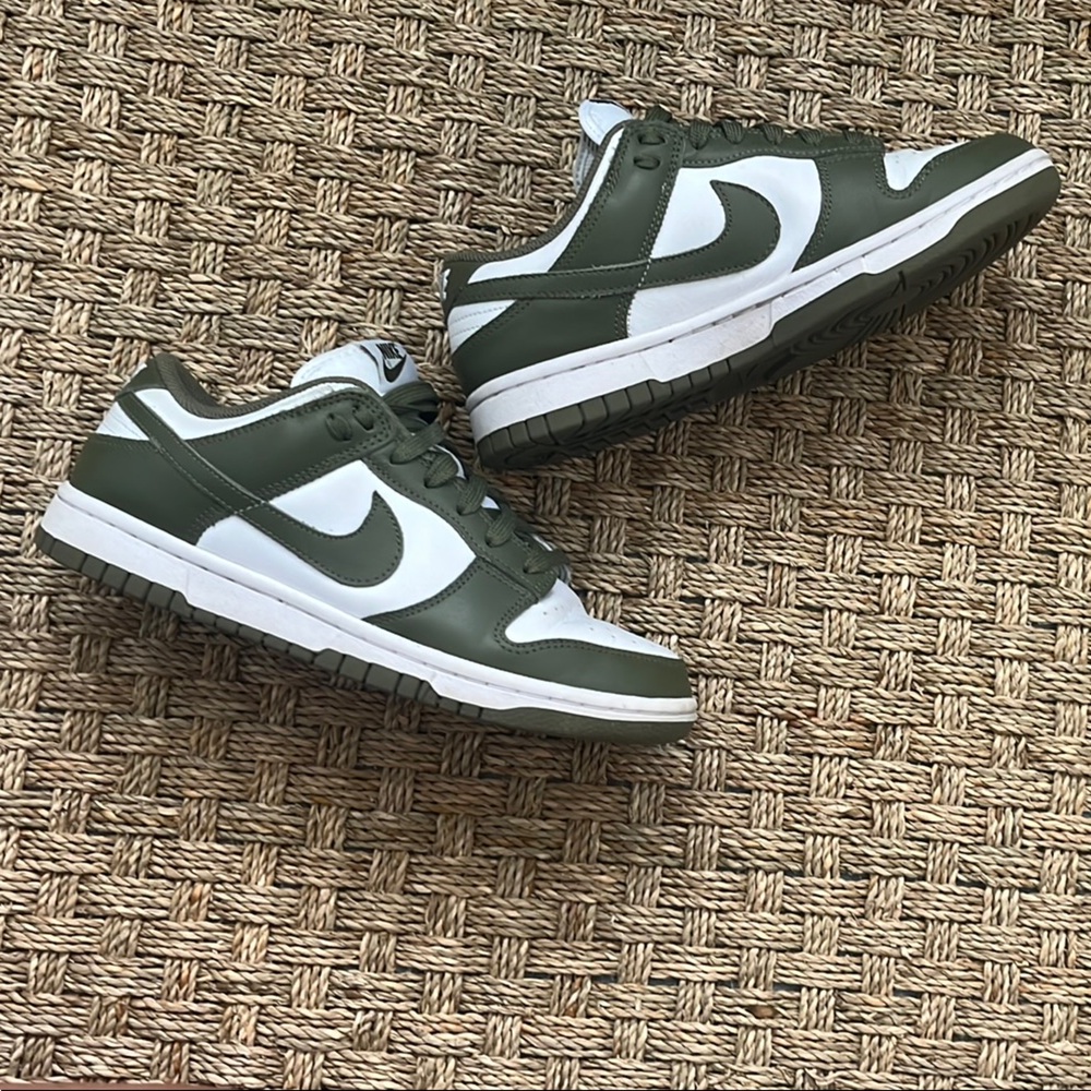 Nike Olive and White Sneakers